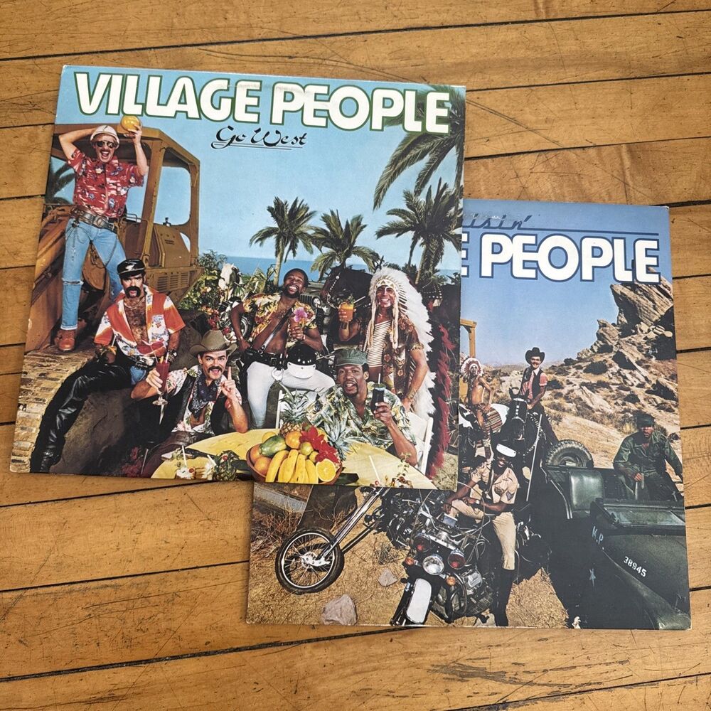 Village People -Lot of 2 LP's /Records- Go West/ Cruisin'